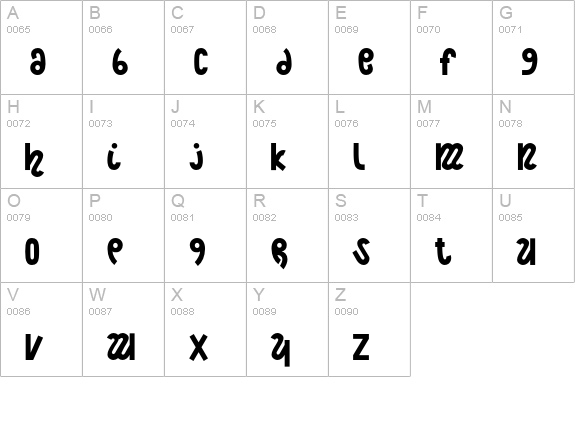 NightCourt uppercase A-Z preview