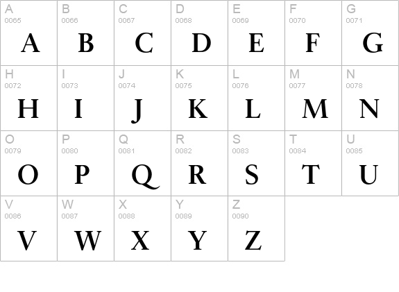 NikisEF-SemiBold uppercase A-Z preview