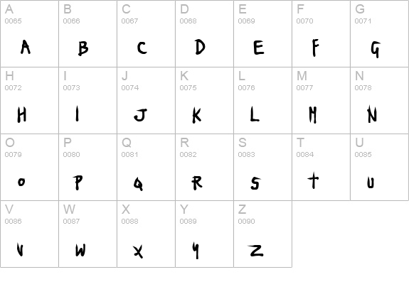 Ninja Penguin uppercase A-Z preview