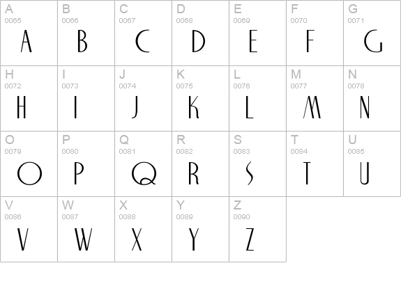 NiteClub Normal uppercase A-Z preview