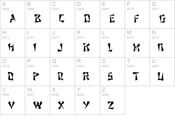 NixonInChina Normal uppercase A-Z preview