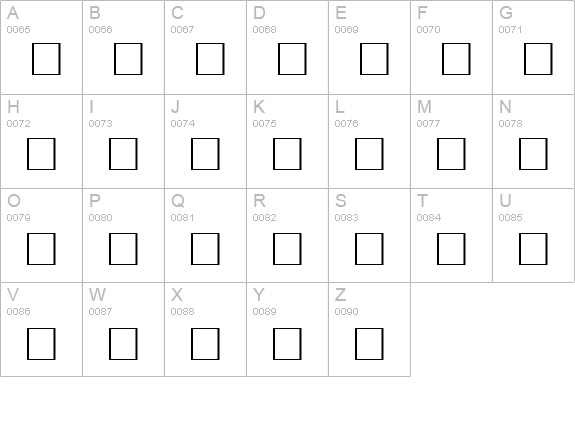 Noble Regular uppercase A-Z preview
