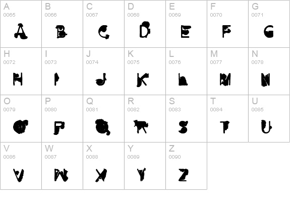 NOFUTUR uppercase A-Z preview