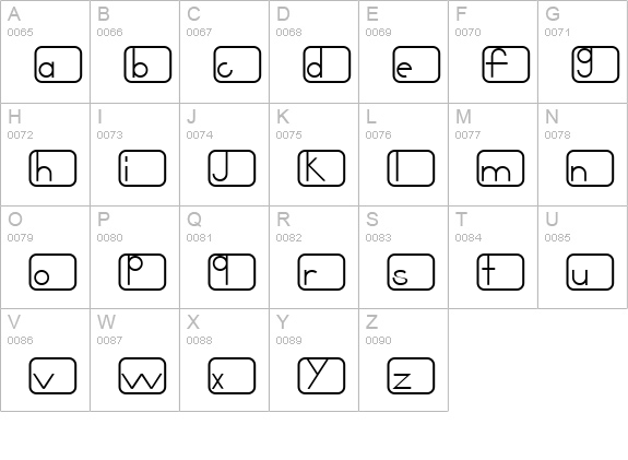 Noir uppercase A-Z preview