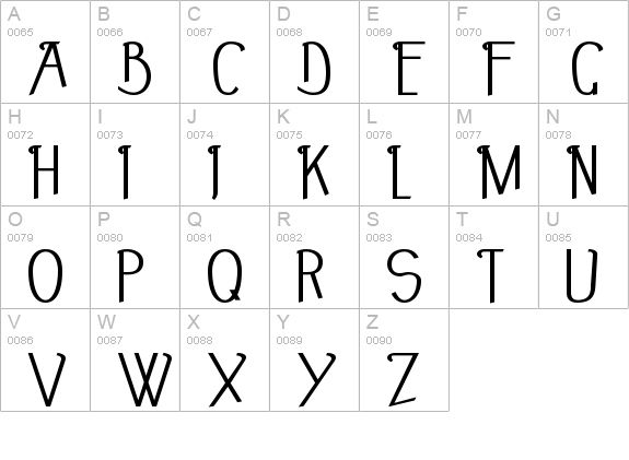 Noir-et-Blanc Bold uppercase A-Z preview