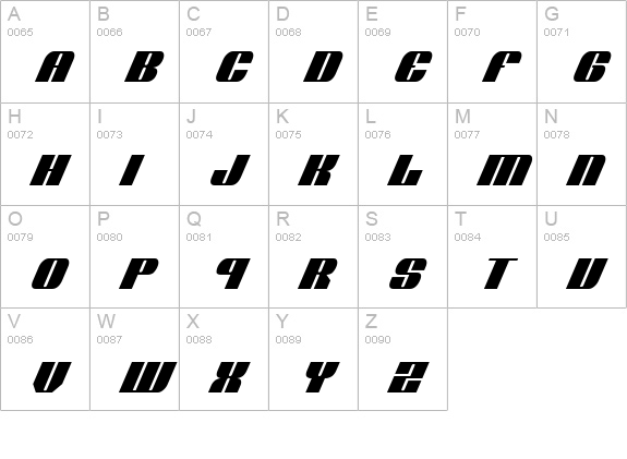 Nolo Contendre CondItal uppercase A-Z preview