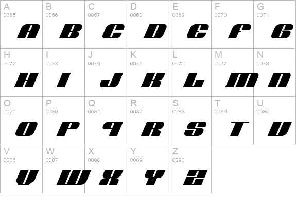 Nolo Contendre Italic uppercase A-Z preview