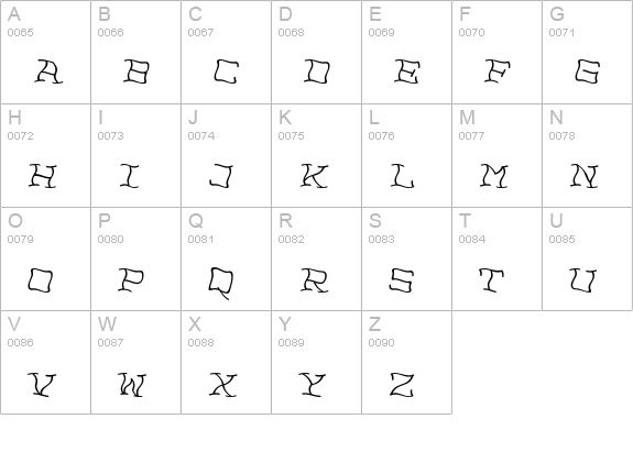 NoPainRight uppercase A-Z preview