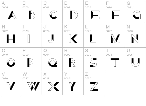 Nord Express NF uppercase A-Z preview