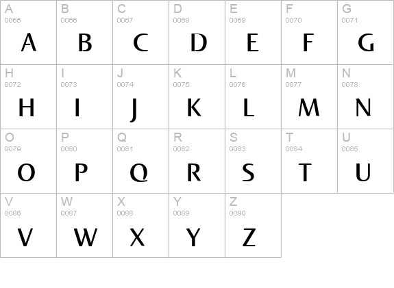 Norma Bold uppercase A-Z preview