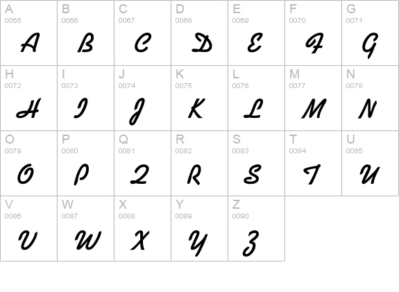 Norman uppercase A-Z preview