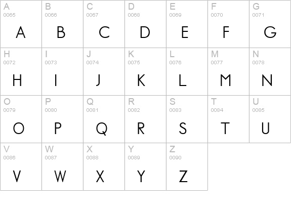 Normographe Tryout uppercase A-Z preview