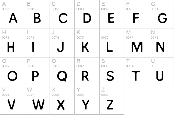 NorthBergen-Light uppercase A-Z preview