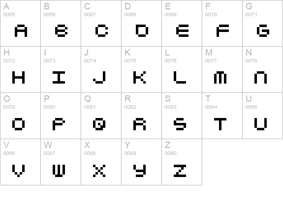Notalot25 Regular uppercase A-Z preview