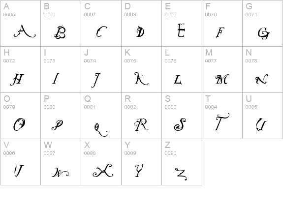 NotCaslonOne Regular uppercase A-Z preview