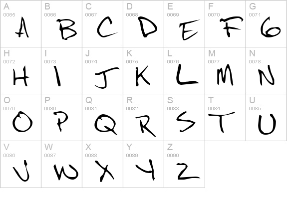NoteScrawl uppercase A-Z preview