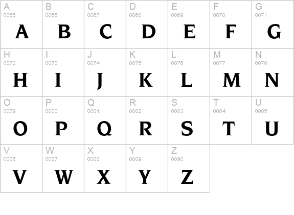 NovareseEF-Bold uppercase A-Z preview