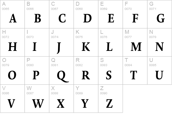 Novel Pro Bold It uppercase A-Z preview