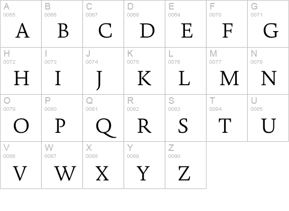 Novel Pro ExtraLight uppercase A-Z preview