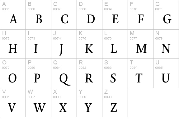 Novel Pro It uppercase A-Z preview