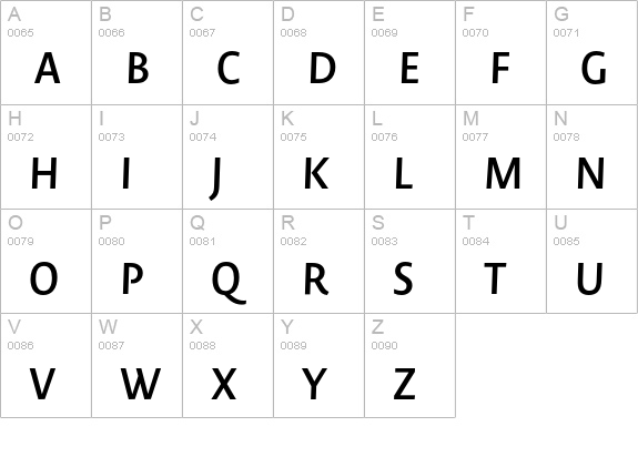 Novel Sans Pro SemiBold It uppercase A-Z preview