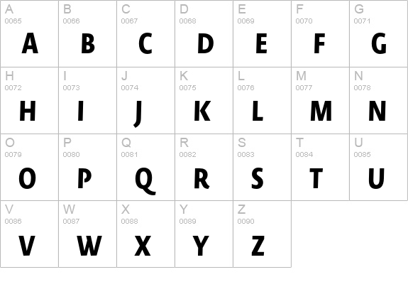 Novel SansCond Pro ExtraBold Italic uppercase A-Z preview