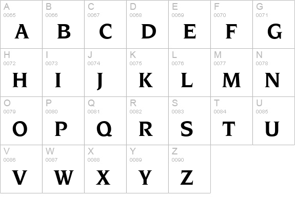 Novelty-Bold uppercase A-Z preview
