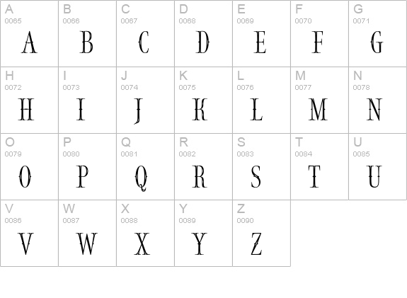 Nutcracker uppercase A-Z preview