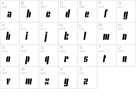 Nyamomobile uppercase A-Z preview