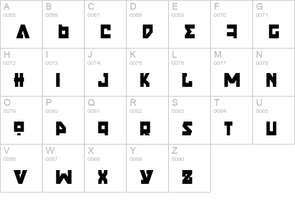 Nyet Semi-Condensed uppercase A-Z preview