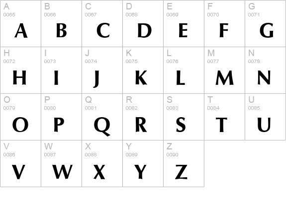 O801-Flare-Bold uppercase A-Z preview