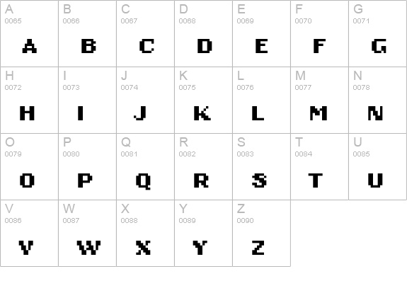 OaklandSix uppercase A-Z preview