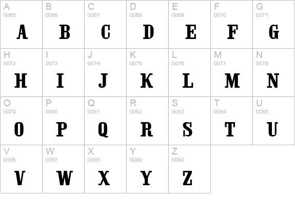 Oaktag Tiles Fill uppercase A-Z preview