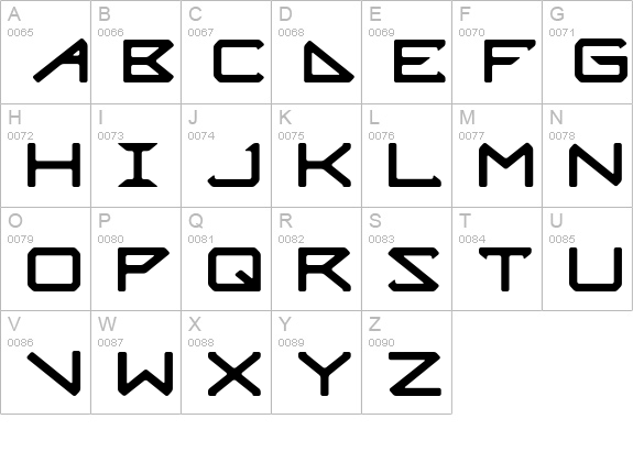 Octicity uppercase A-Z preview