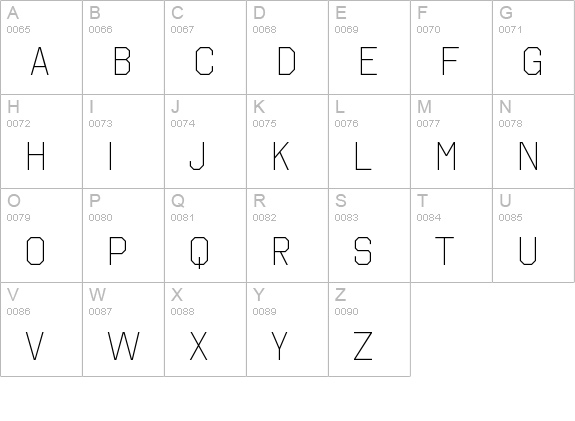 Octin College Lt uppercase A-Z preview