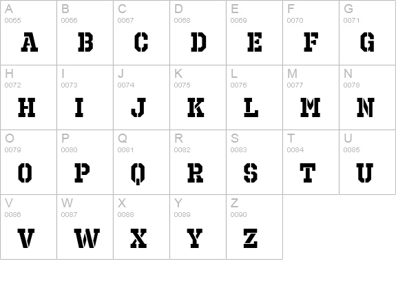 Octin Prison Rg Bold uppercase A-Z preview