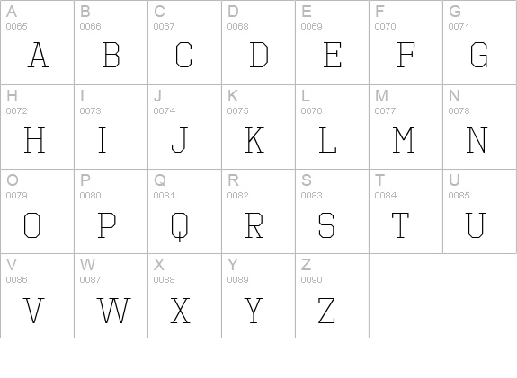 Octin Sports Lt uppercase A-Z preview