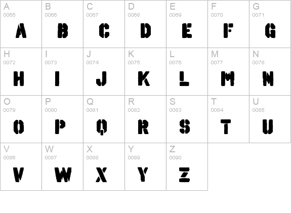 Octin Spraypaint A Bl uppercase A-Z preview