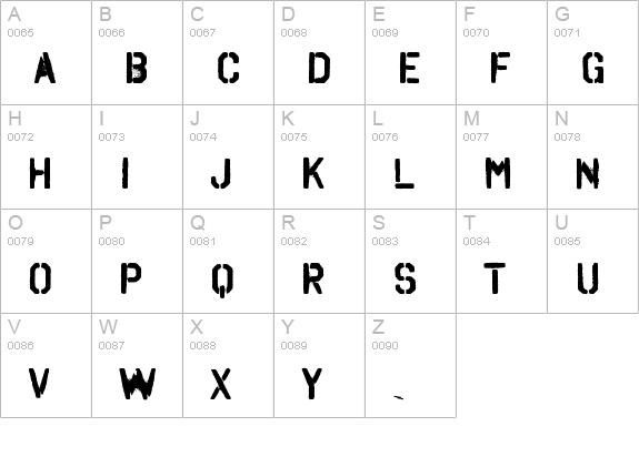 Octin Spraypaint A Rg Bold uppercase A-Z preview