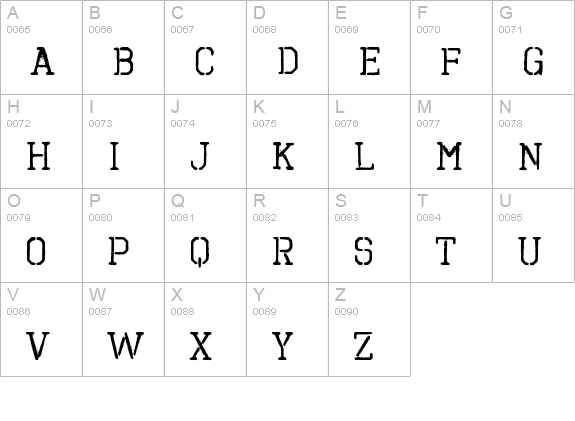Octin Spraypaint B Rg uppercase A-Z preview