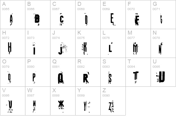 OctopusCentennial uppercase A-Z preview