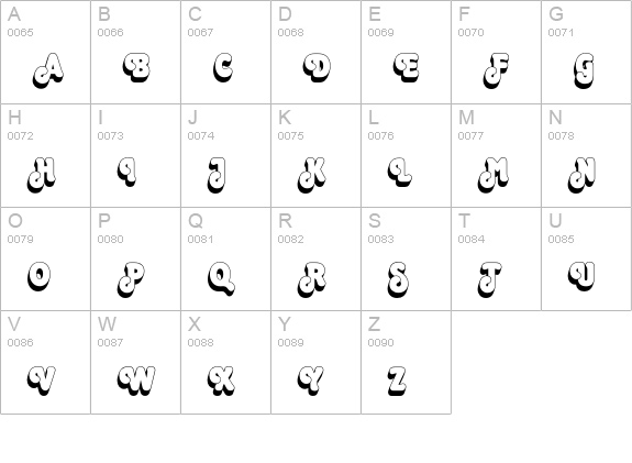 OctopussEF-Shaded uppercase A-Z preview