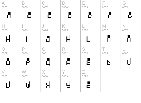 Oddessey 1000 uppercase A-Z preview