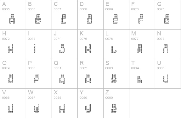 Oddessey 6000 uppercase A-Z preview