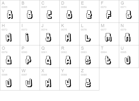 Oddessey 7000 uppercase A-Z preview