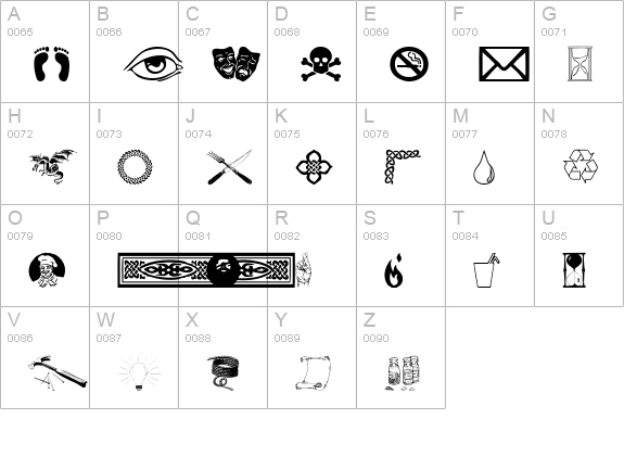Odds n Sods uppercase A-Z preview