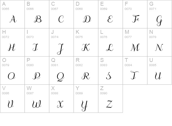 odstemplik uppercase A-Z preview