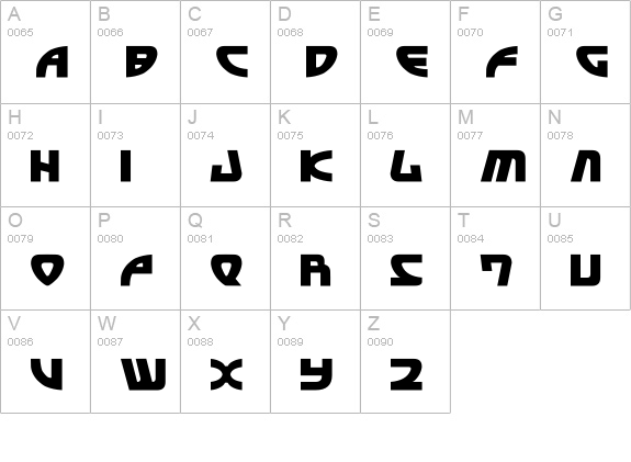Officer Domenic uppercase A-Z preview