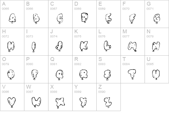 Oh, Balloney uppercase A-Z preview