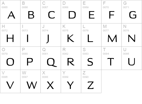 Ohitashi uppercase A-Z preview